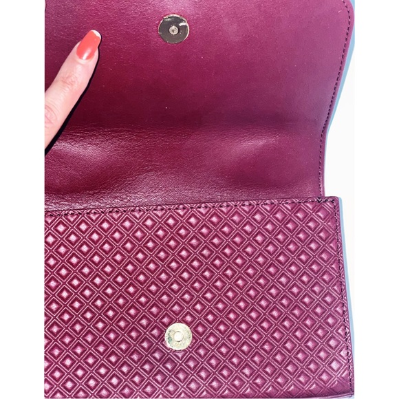 Tory Burch Marion Quilted Shrunken Shoulder Bag, Red Agate - Picture 8 of 8